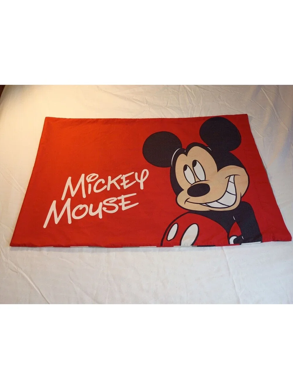 Disney Mickey Mouse Kids Pillowcase Set - Colorful Cartoon Design